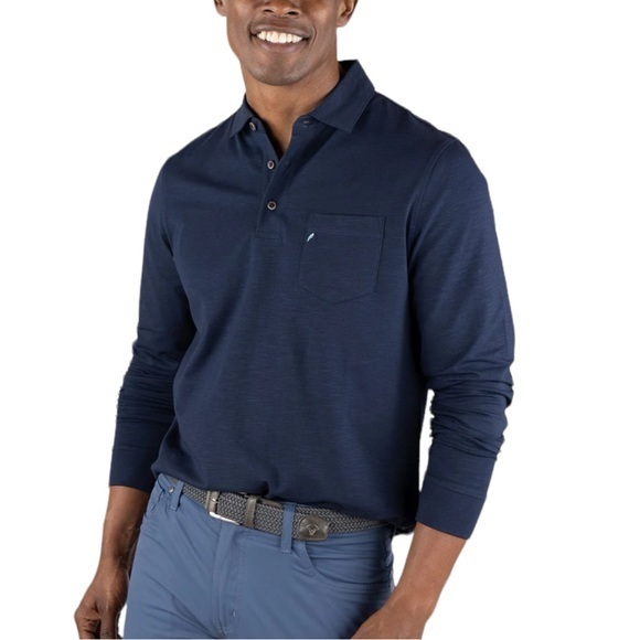 Men’s Tailor Vintage Airotec Performance Jersey L/S Polo The Do-It-All Size MED